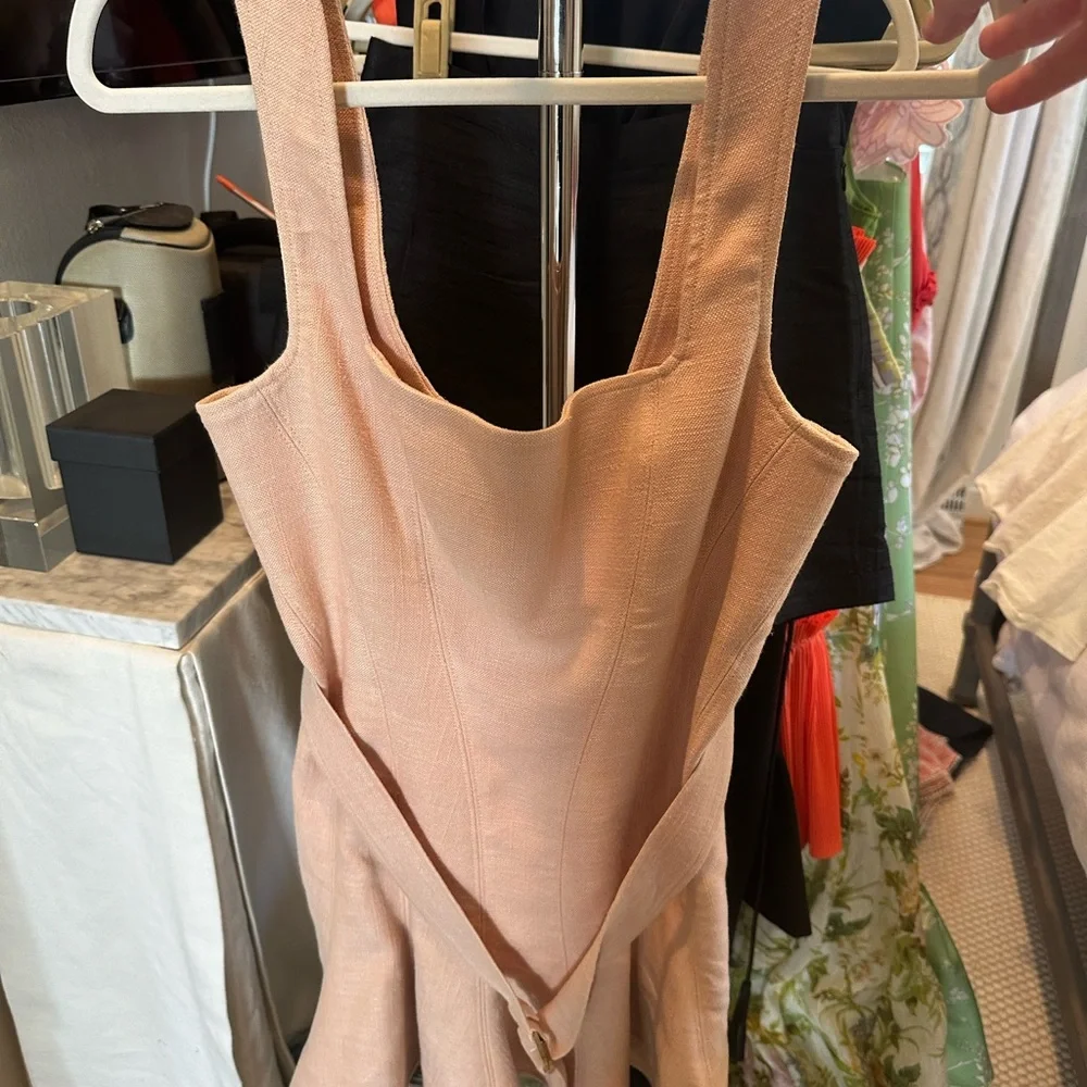 Acler Light Tan Belted Mini Dress - Picture 4 of 4